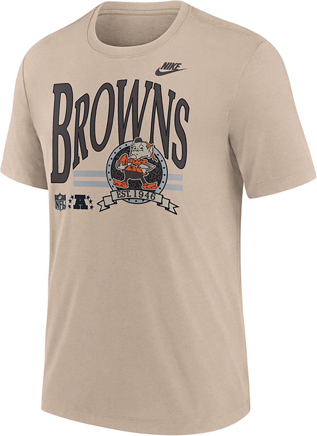 Nike Men's Cleveland Browns Rewind Triblend Step It Up Graphic T-shirt