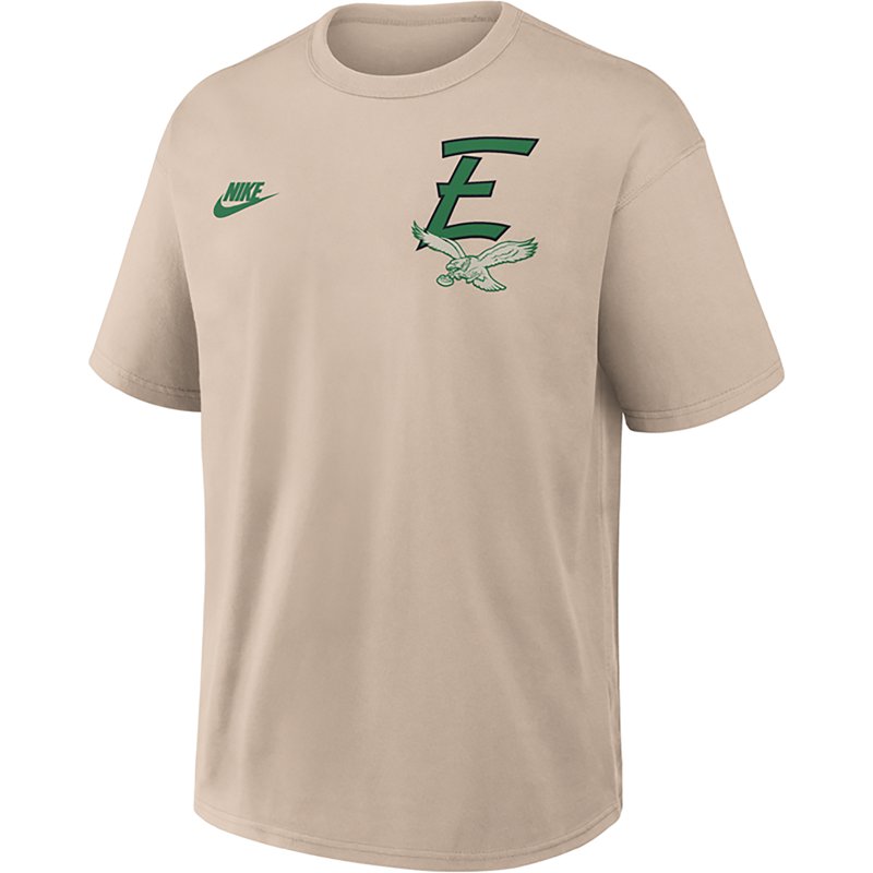 Nike Mens Philadelphia Eagles NFL Eagles Short Sleeve T-Shirt - - Beige Size XXL