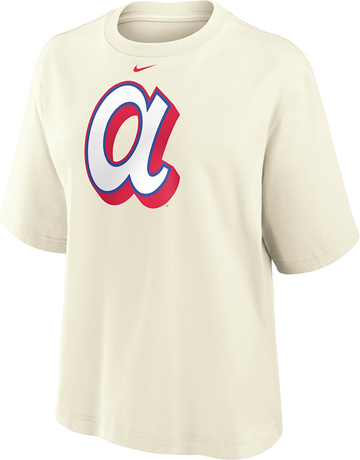 Nike Women's Atlanta Braves Premium Essentials Loose Fit Boxy Graphic T-shirt