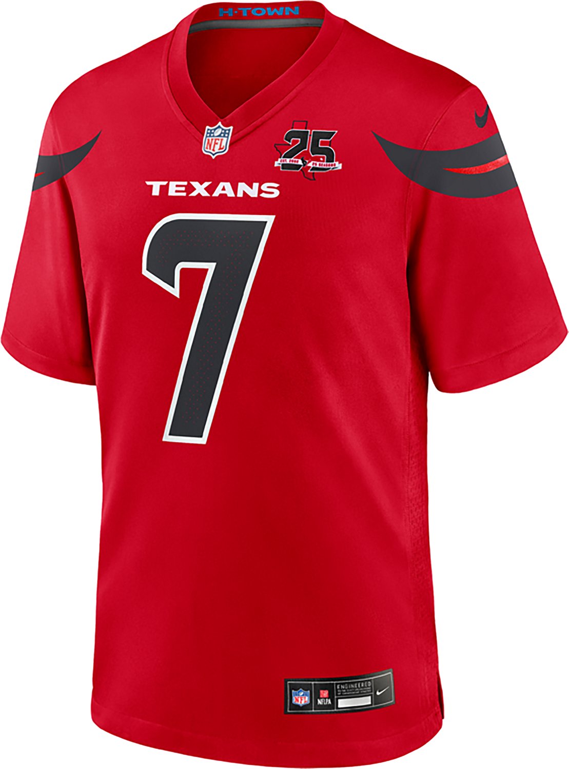 Nike Men's Houston Texans C. J. Stroud #7 25th Anniversary Patch Alt Game Jersey - view number 2