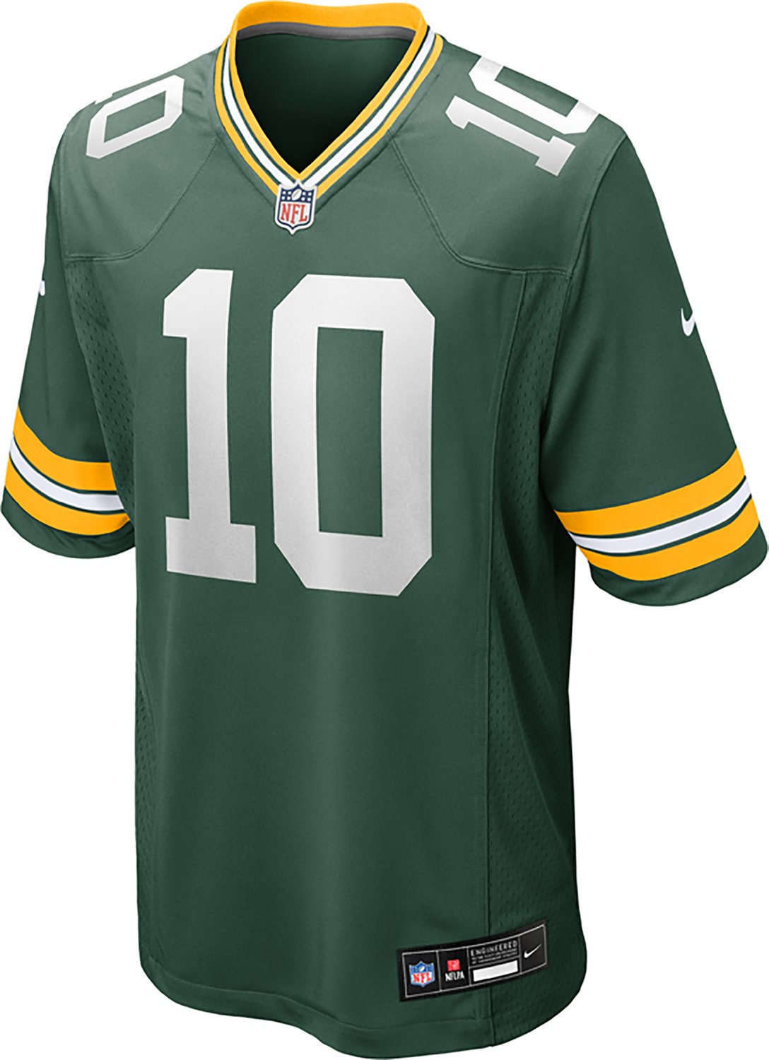 Nike Men's Green Bay Packers Jordan Love #10 Home Game Jersey - view number 4