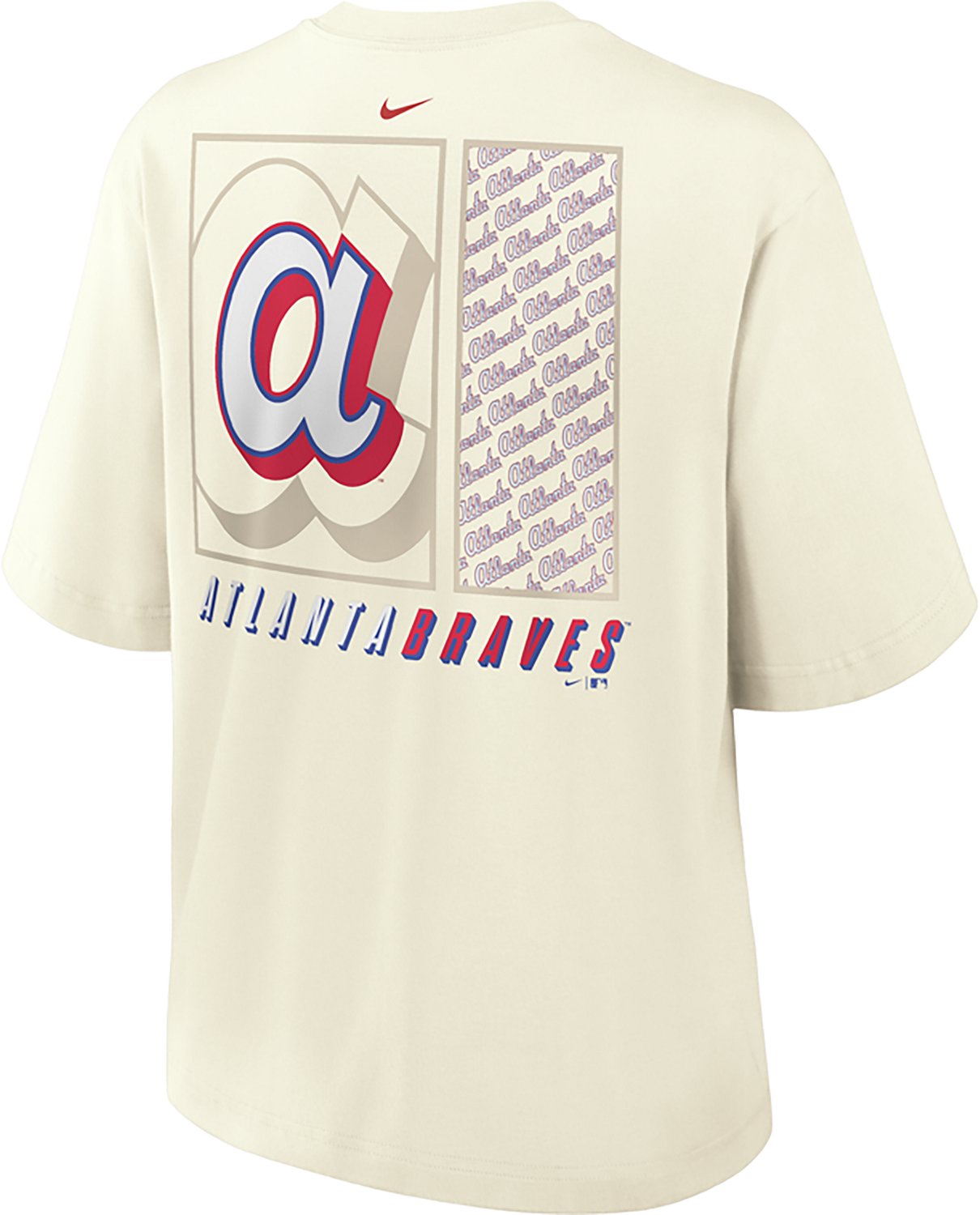 Nike Women's Atlanta Braves Premium Essentials Loose Fit Boxy Graphic T-shirt