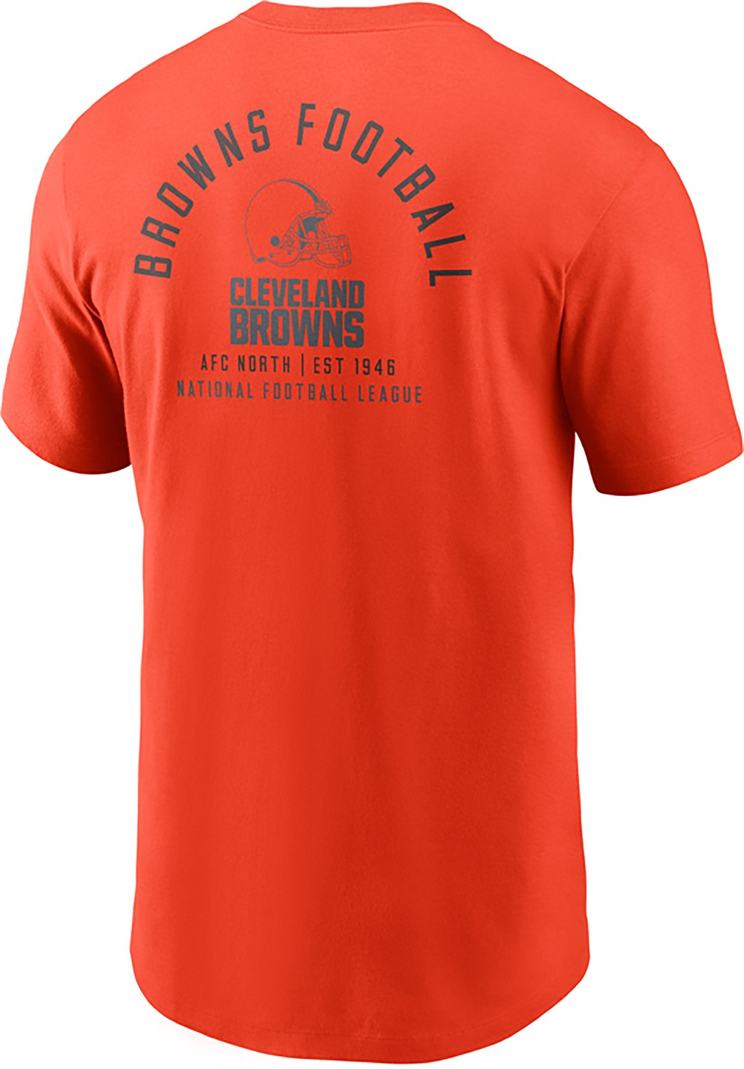 Nike Men's Cleveland Browns Essential Split Logo Graphic T-shirt - view number 2