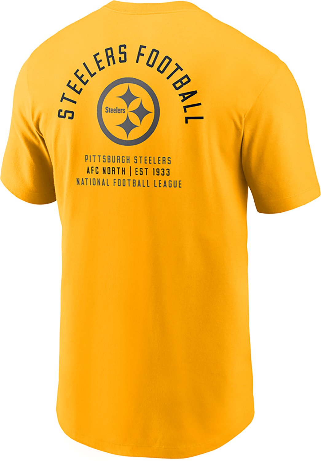 Nike Men's Pittsburgh Steelers Essential Split Logo Graphic T-shirt - view number 2