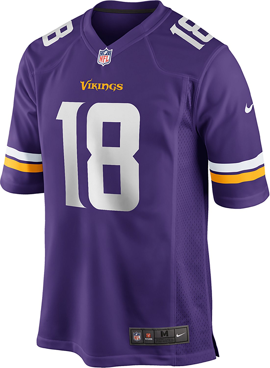Nike Men's Minnesota Vikings Justin Jefferson #18 Home Game Jersey - view number 4