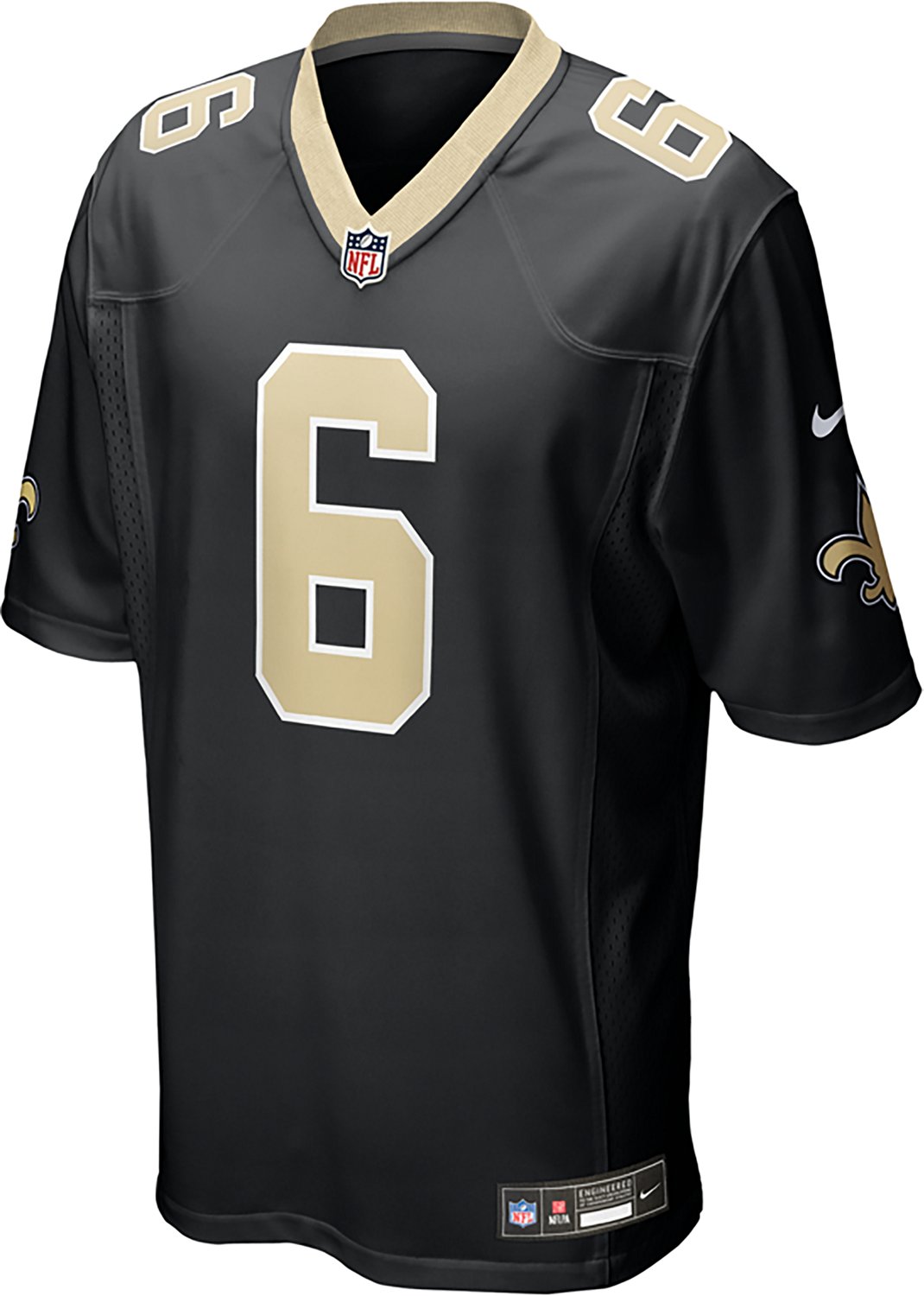Nike Men's New Orleans Saints Tyler Shough #6 Home Jersey - view number 4