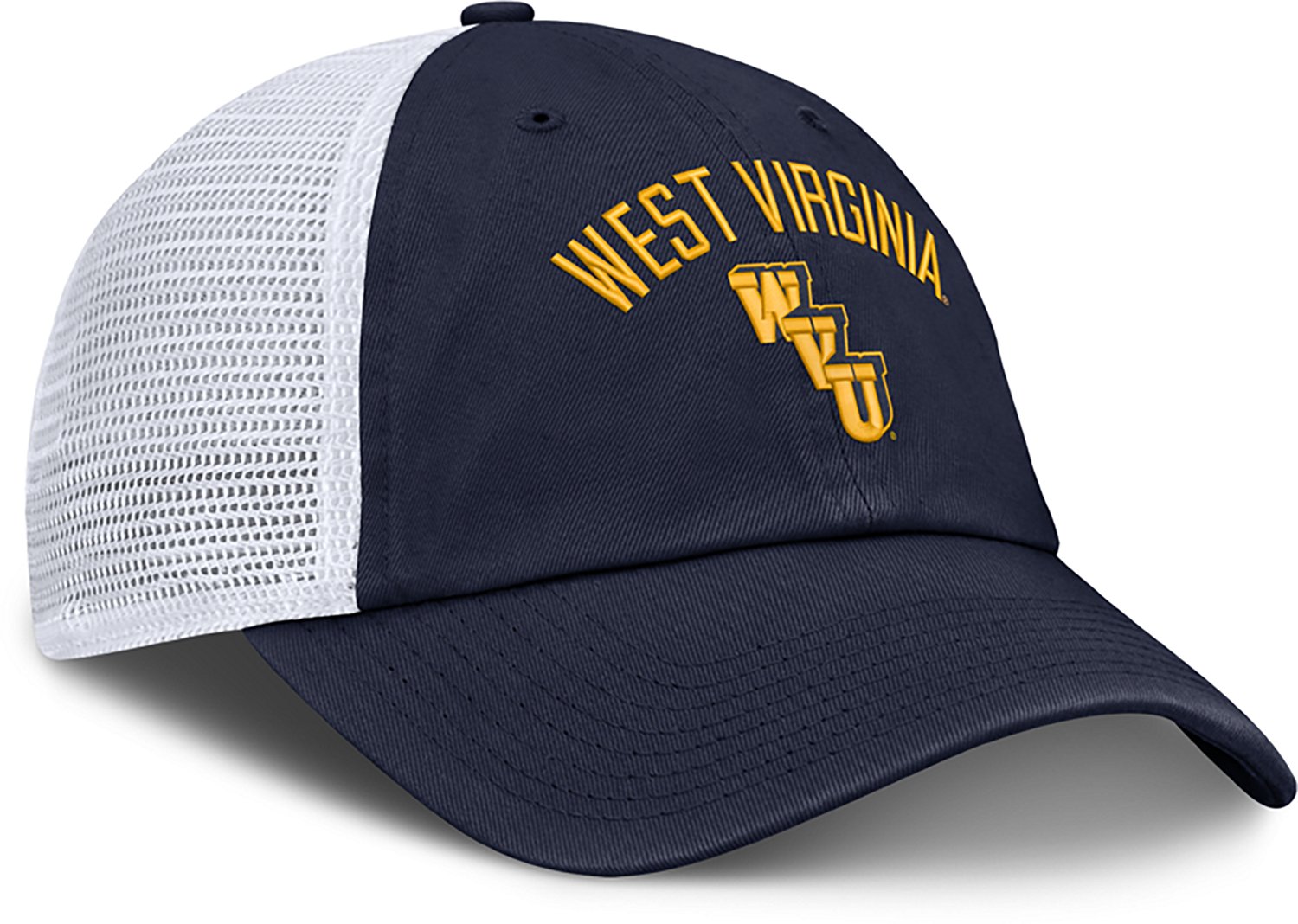 Nike West Virginia University School Arch Over Legacy Logo Club Cap - view number 3