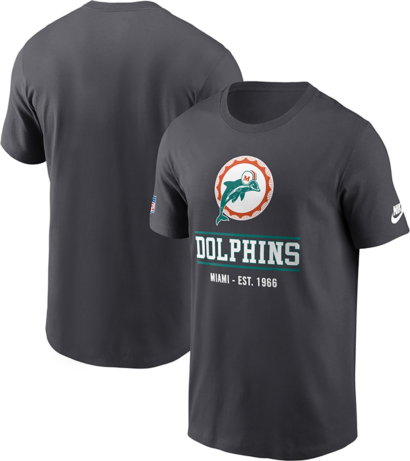 Nike Men's Miami Dolphins Sideline ALT Graphic T-shirt - view number 3