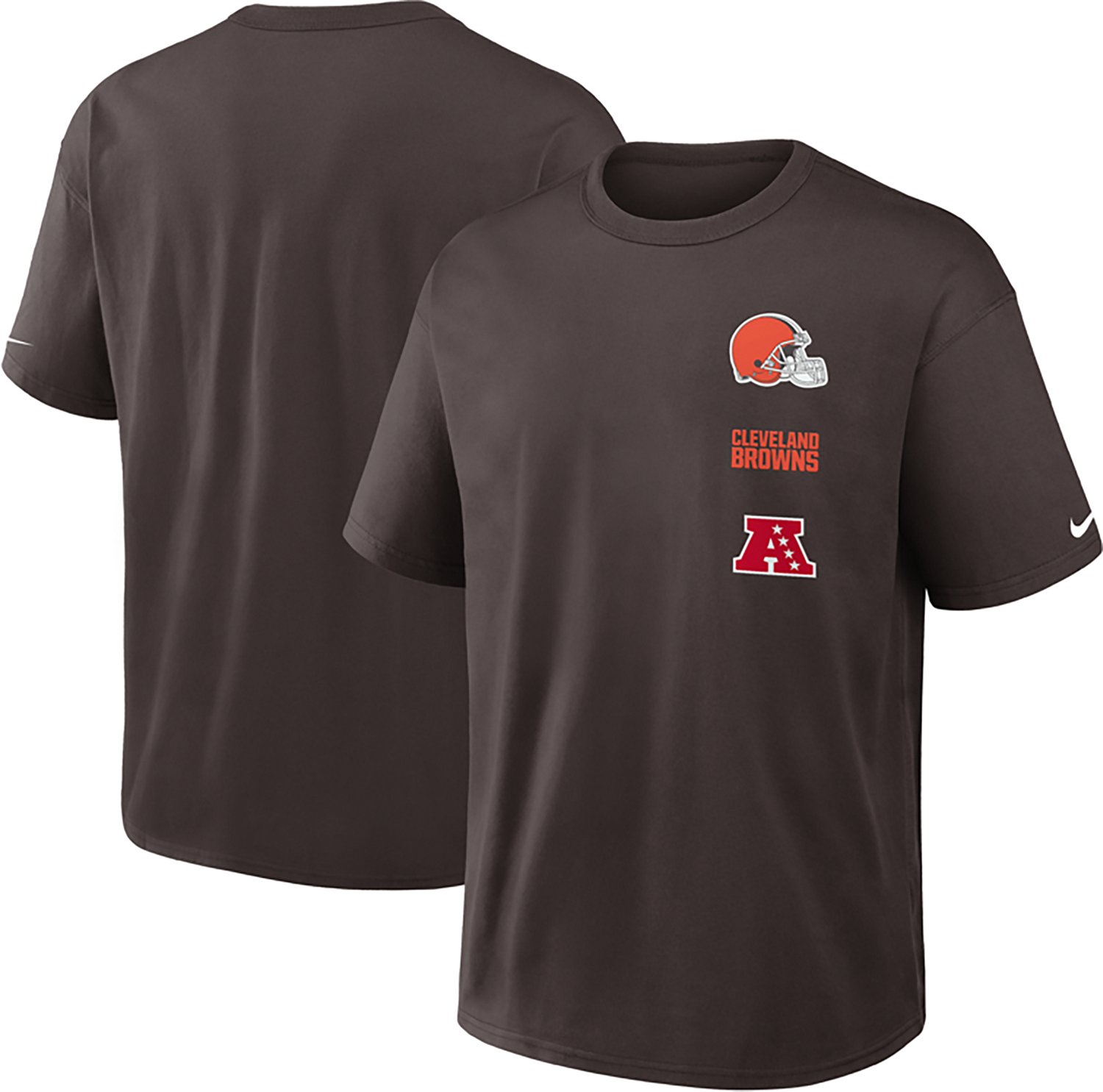 Nike Men's Cleveland Browns Primetime Max 90 Graphic T-shirt - view number 3