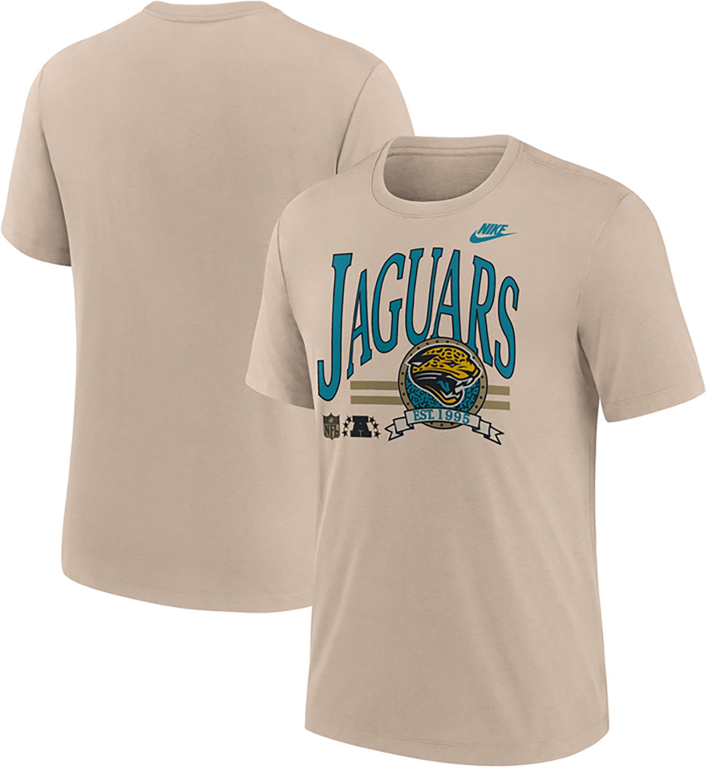 Nike Men's Jacksonville Jaguars Rewind Triblend Step It Up Graphic T-shirt - view number 3