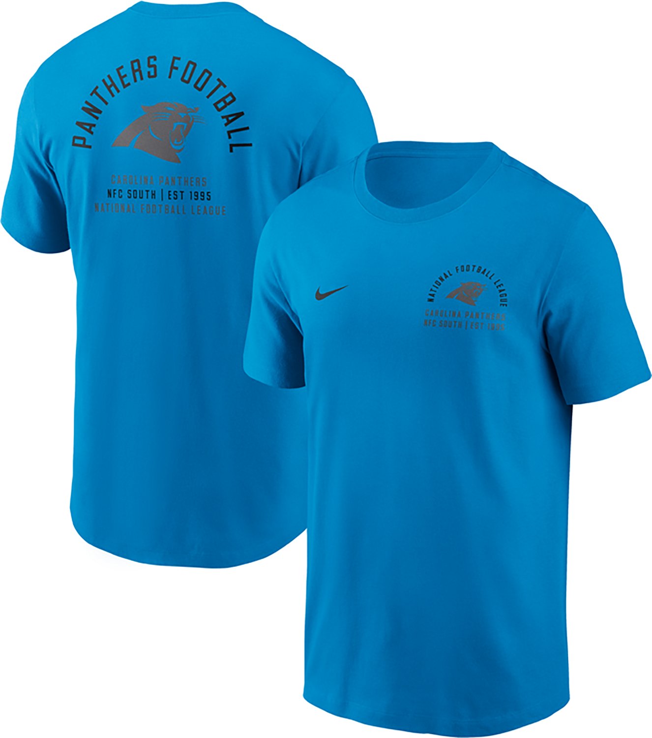 Nike Men's Carolina Panthers Essential Split Logo Graphic T-shirt
