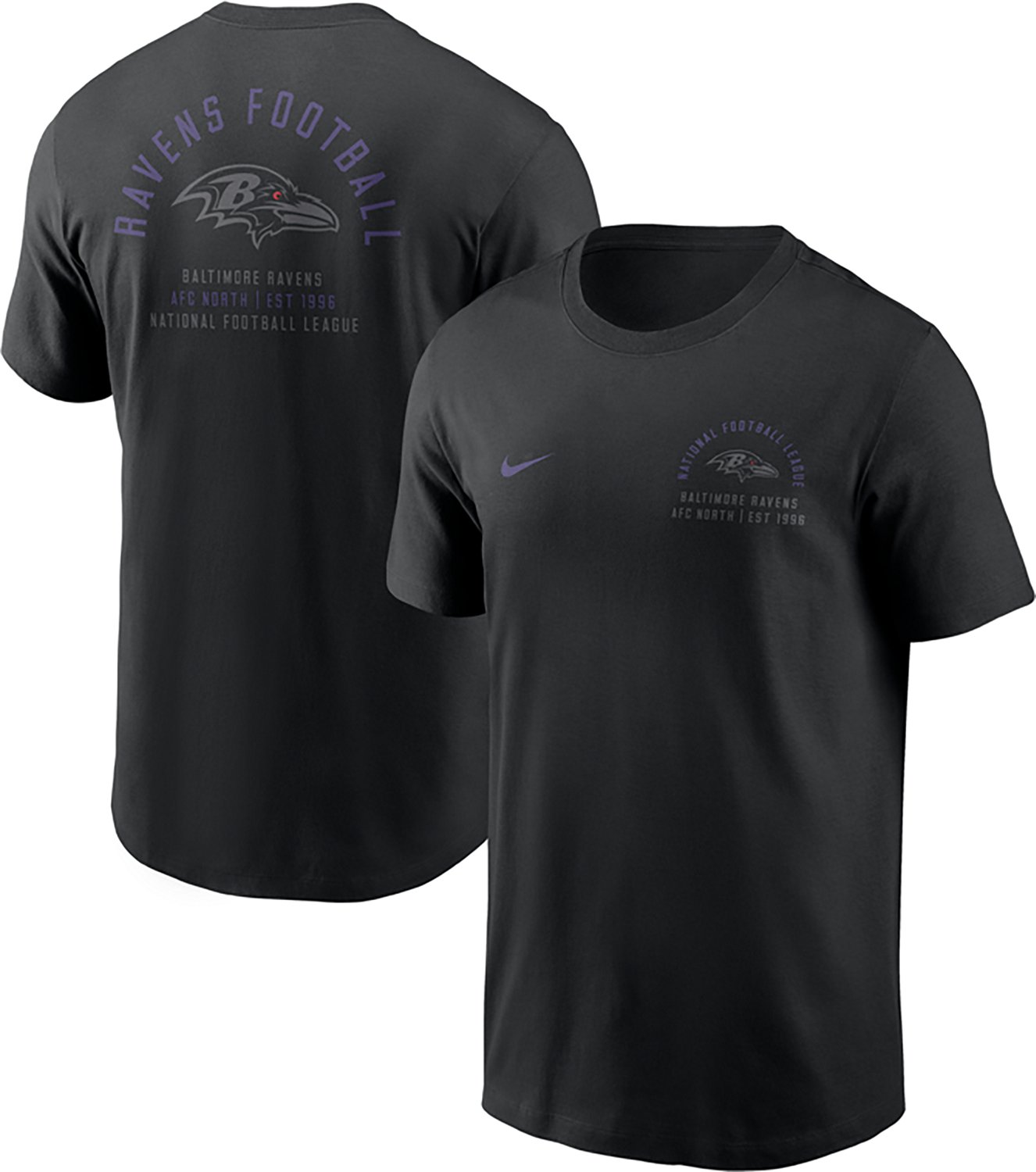 Nike Men's Baltimore Ravens Essential Split Logo Graphic T-shirt