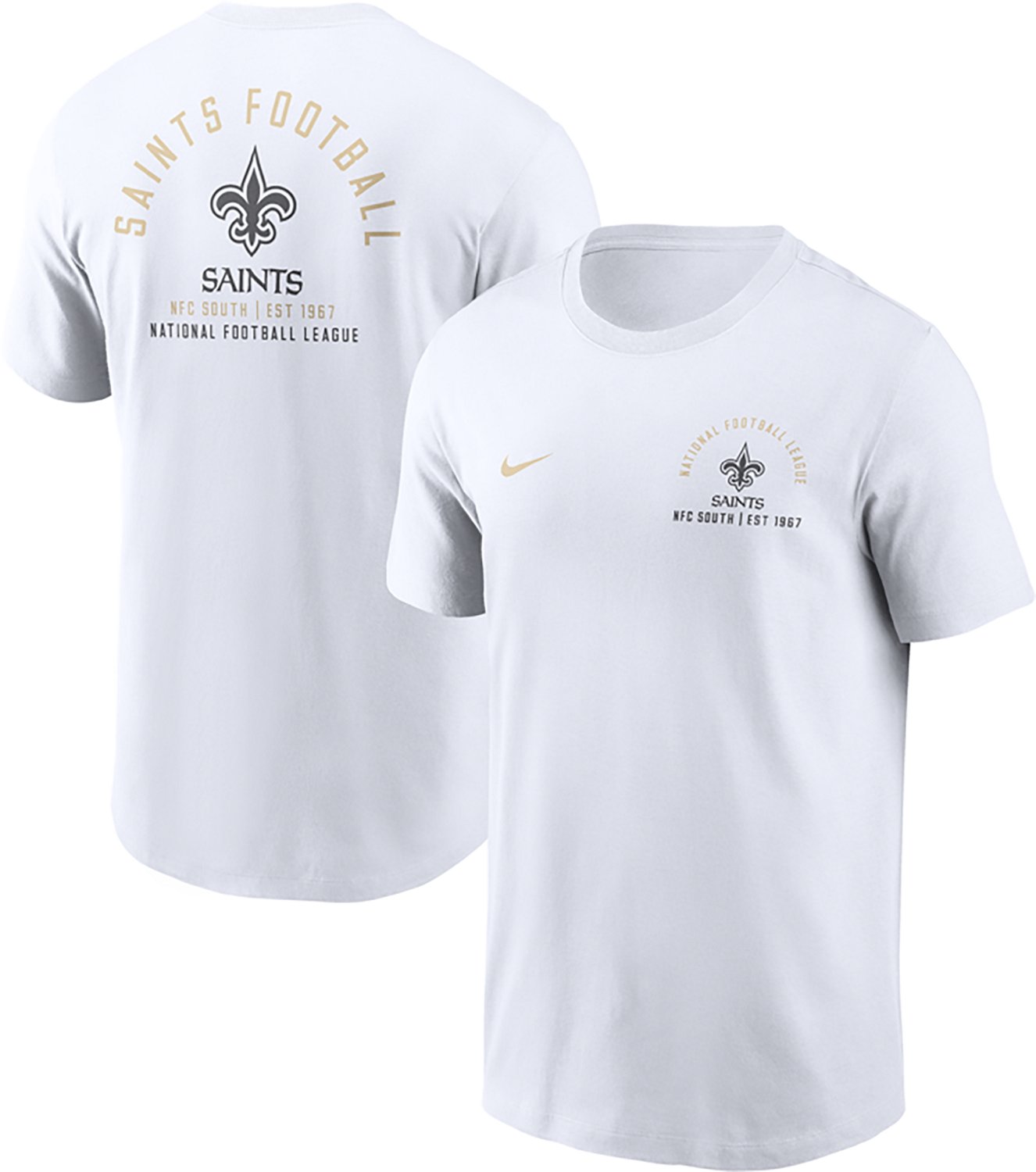 Nike Men's New Orleans Saints Essential Split Logo Graphic T-shirt