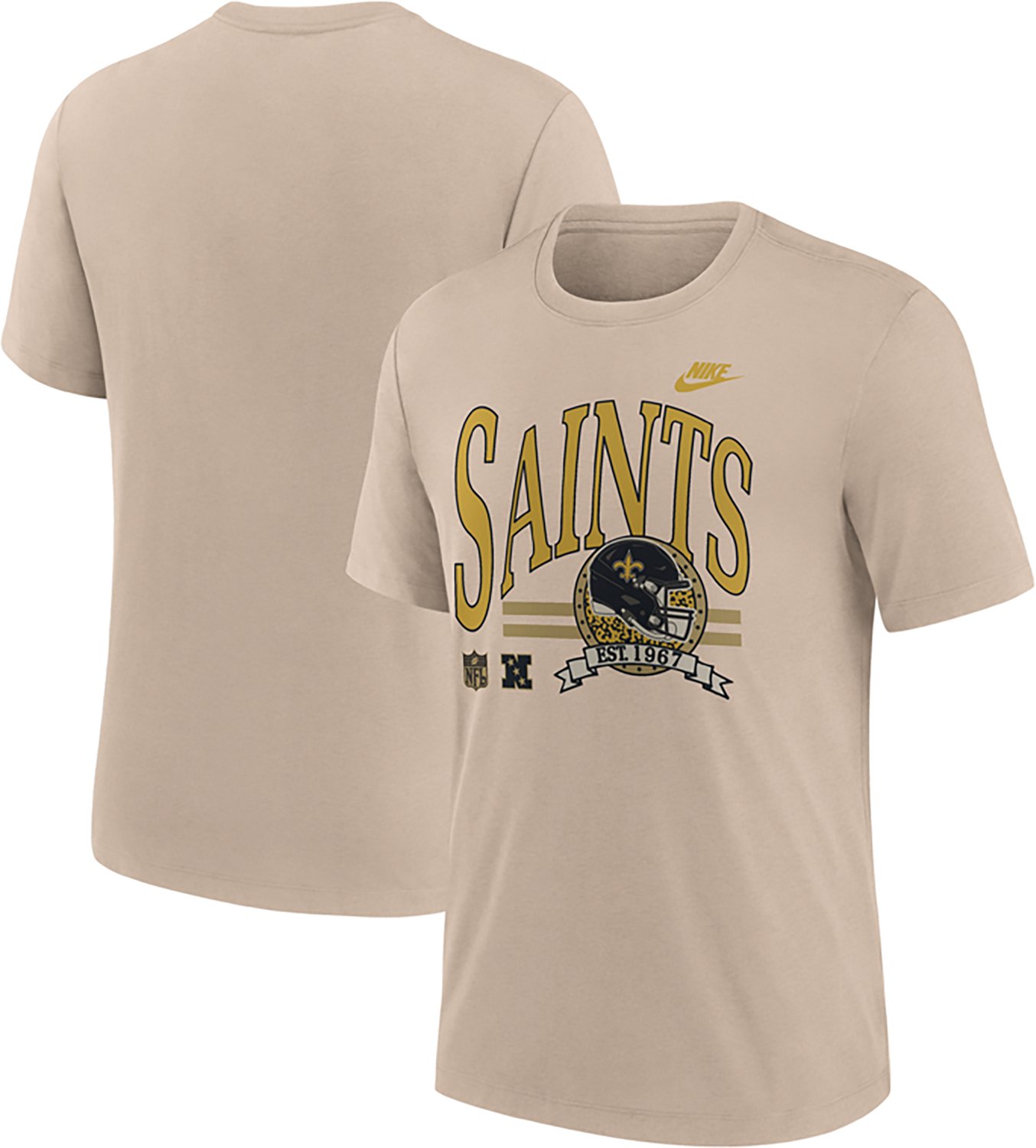 Nike Men's New Orleans Saints Rewind Triblend Step It Up Graphic T-shirt