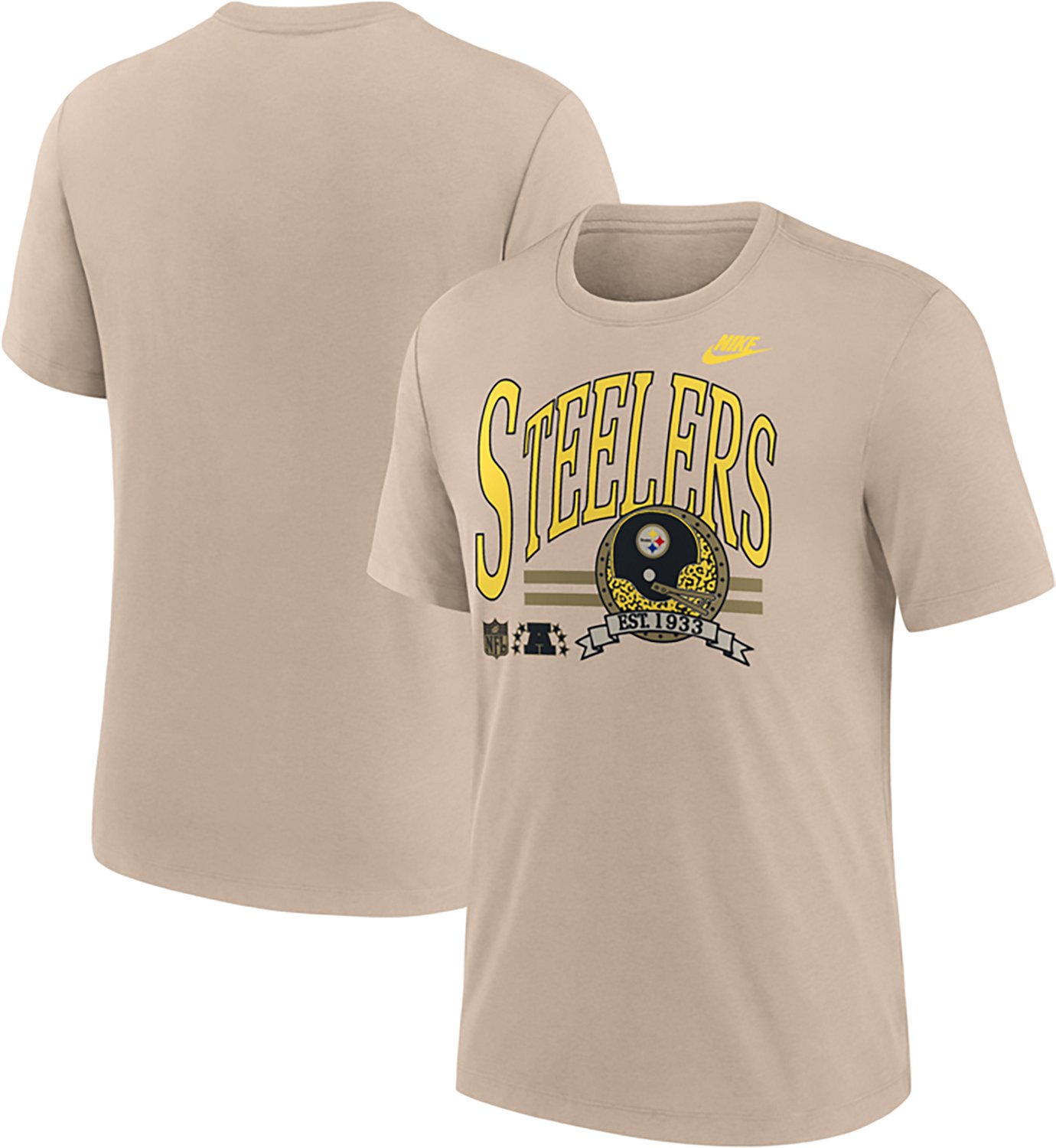 Nike Men's Pittsburgh Steelers Rewind Triblend Step It Up Graphic T-shirt