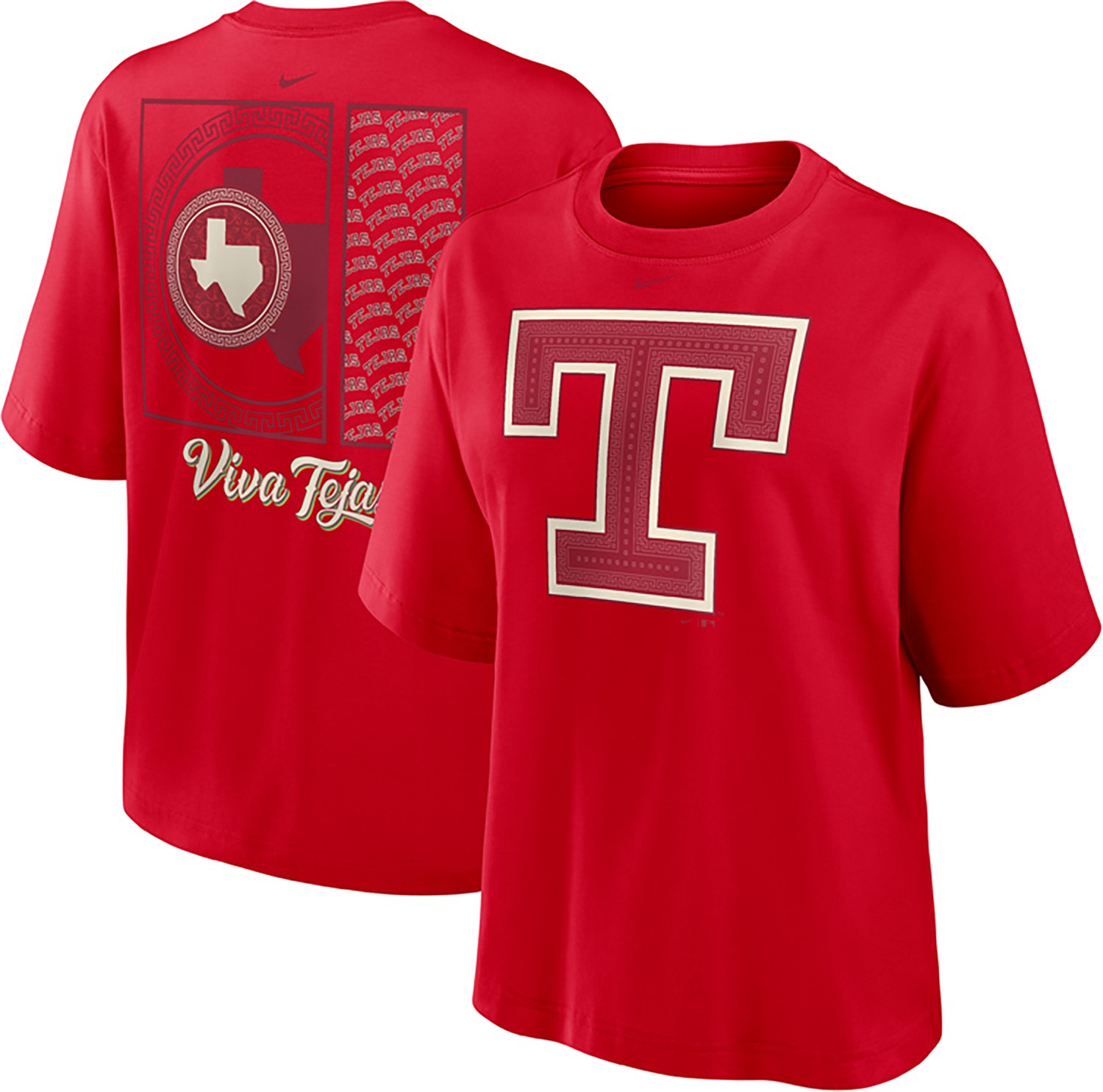 Nike Women's Texas Rangers Premium Essentials Loose Fit Boxy Graphic T-shirt - view number 4