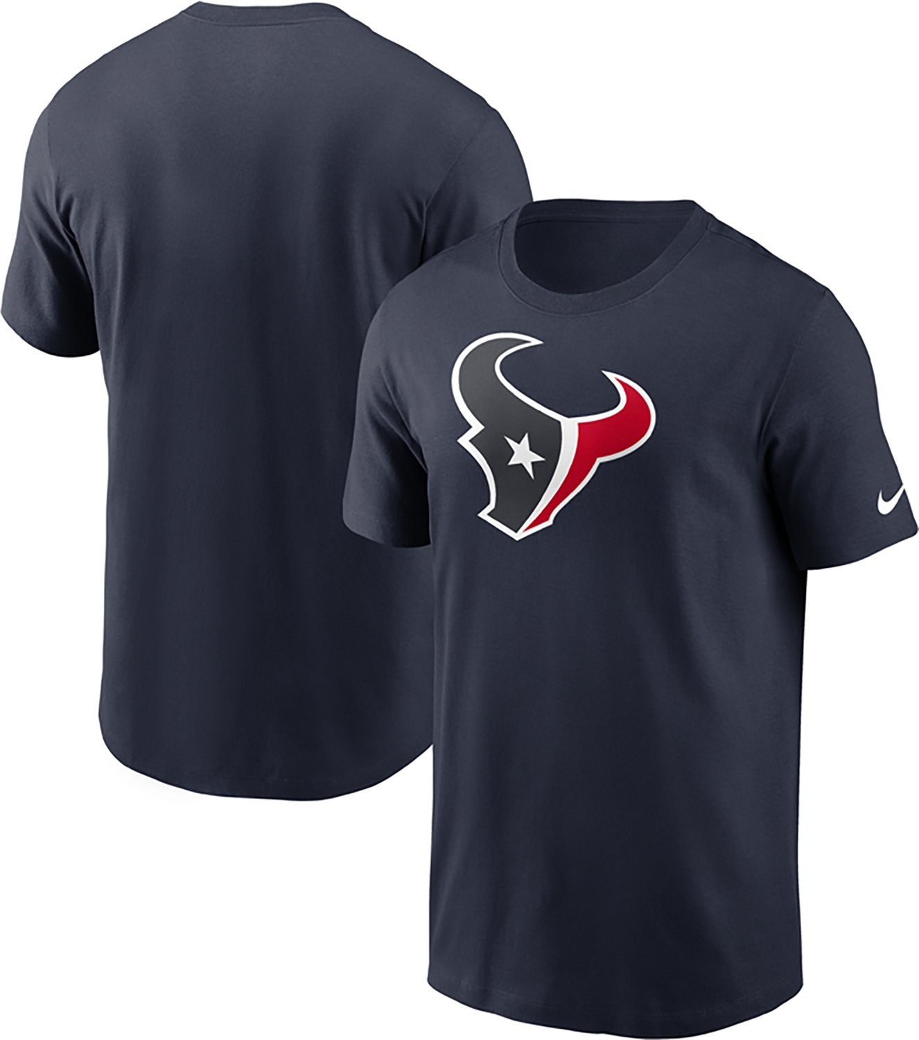 Nike Men's Houston Texans Essential Logo Graphic T-shirt - view number 3