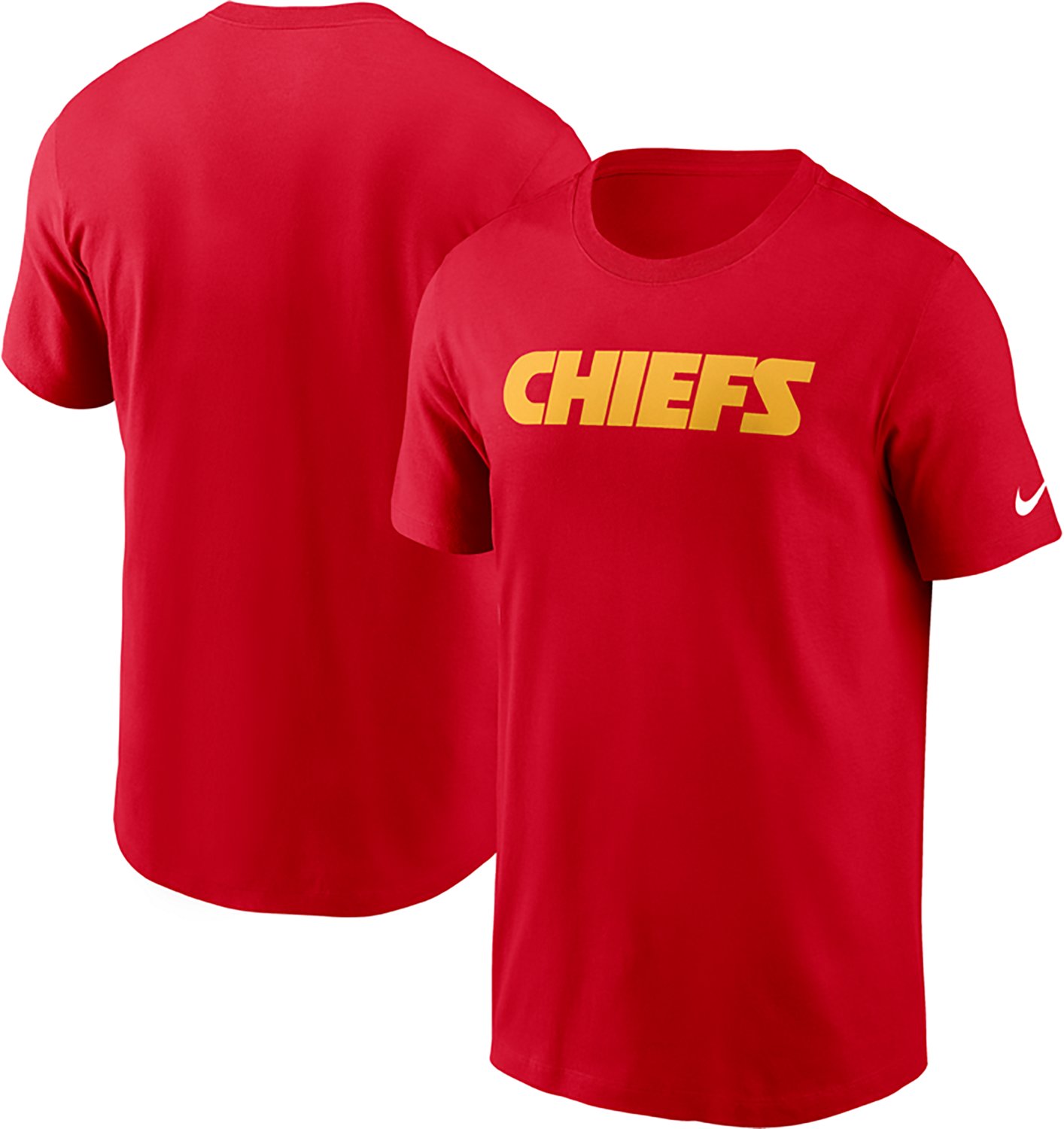 Nike Men's Kansas City Chiefs Wordmark Essential Graphic T-shirt - view number 3
