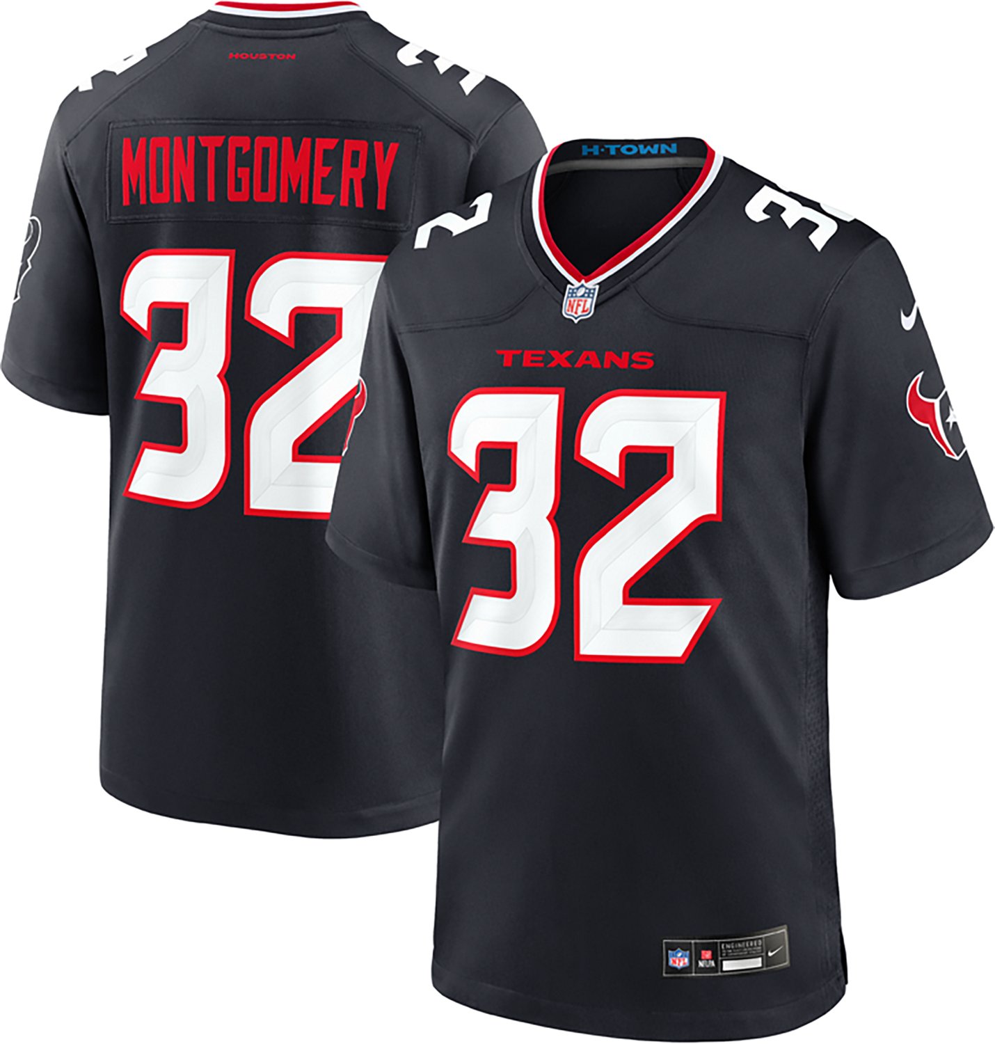 Nike Men's Houston Texans David Montgomery #32 Home Jersey - view number 3