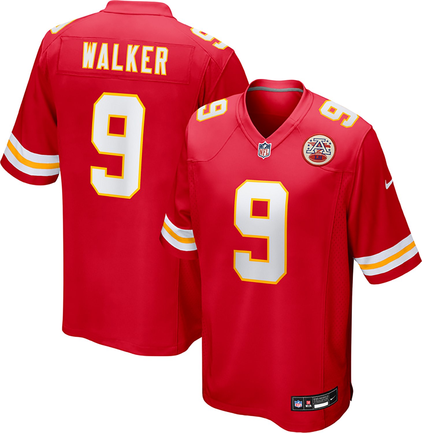 Nike Men's Kansas City Chiefs Kenneth Walker III #9 Home Jersey - view number 3