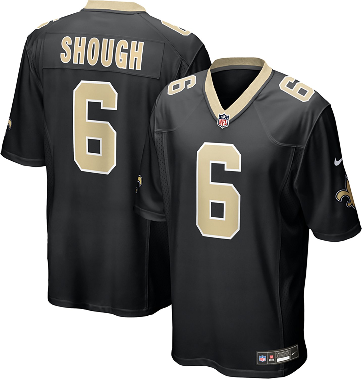 Nike Men's New Orleans Saints Tyler Shough #6 Home Jersey - view number 5