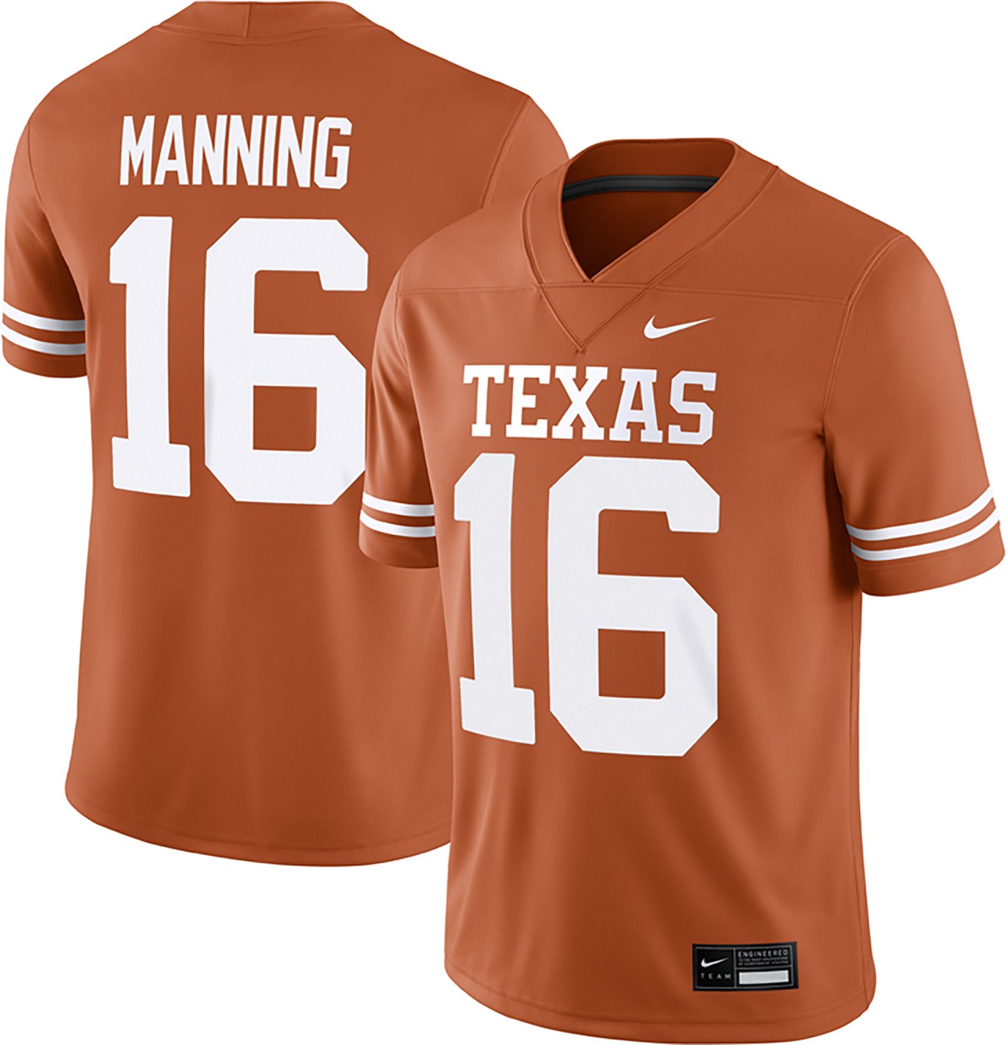 Nike Men's University of Texas Arch Manning #16 Home Football Jersey - view number 3