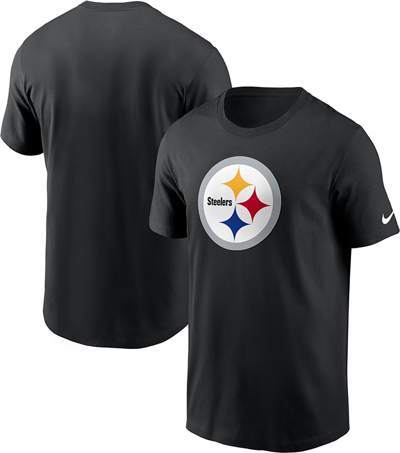 Nike Men's Pittsburgh Steelers Essential Logo Graphic T-shirt - view number 3