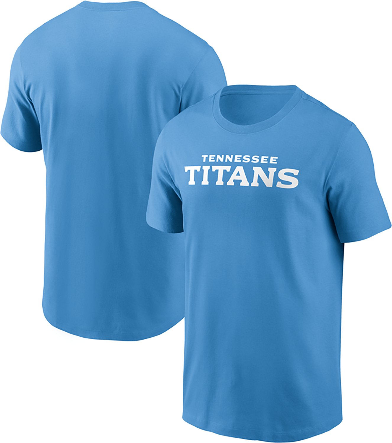 Nike Men's Tennessee Titans Wordmark Essential Graphic T-shirt - view number 3