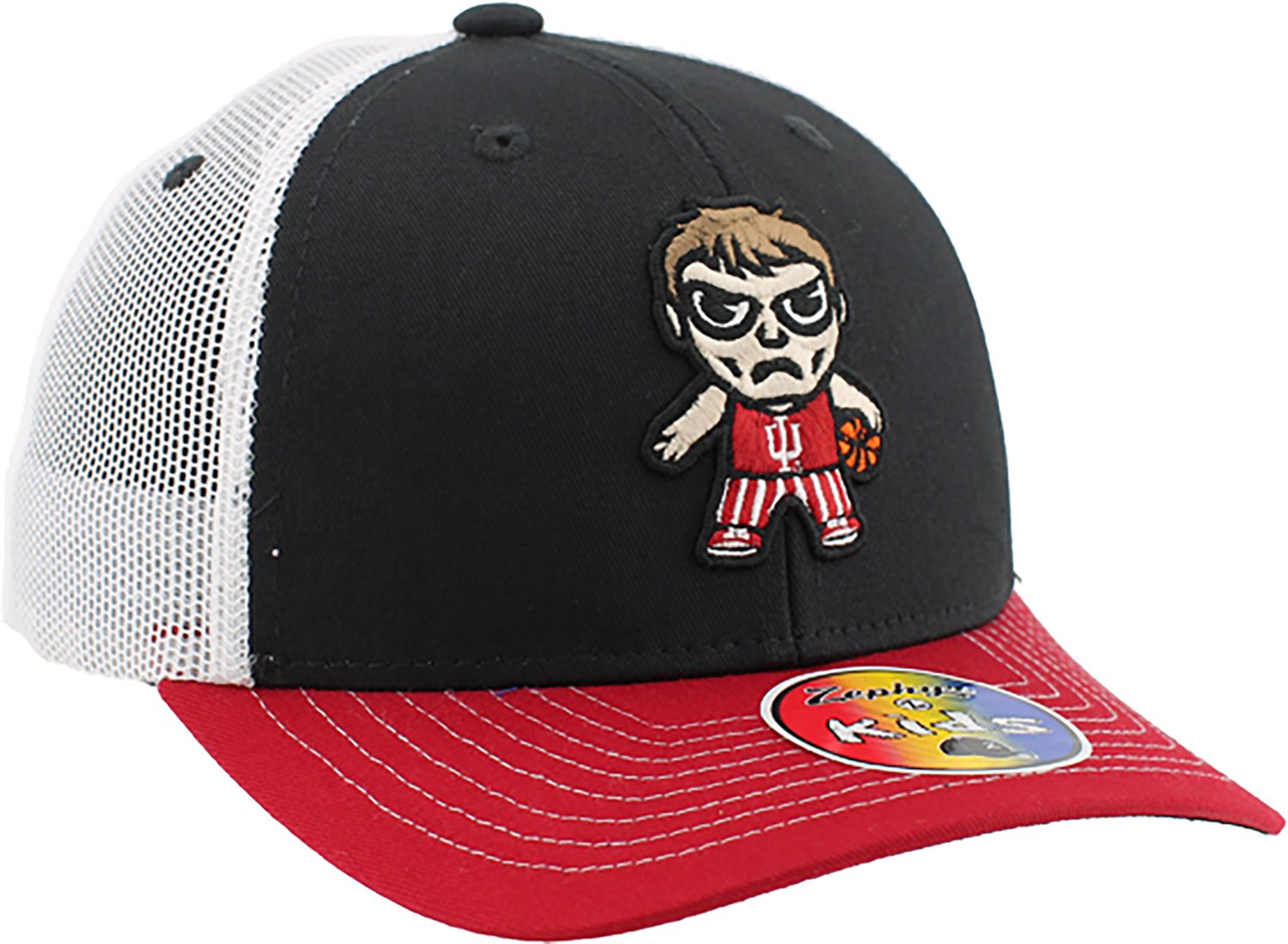 Zephyr Youth Indiana University Tiny Mascot Dakota Cap - view number 3