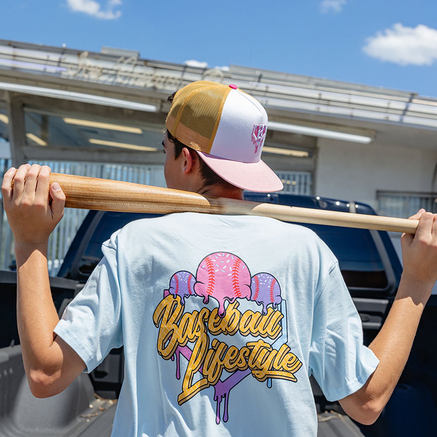 Baseball Lifestyle 101 Adult Ice Cream Graphic T-shirt                                                                           - view number 4