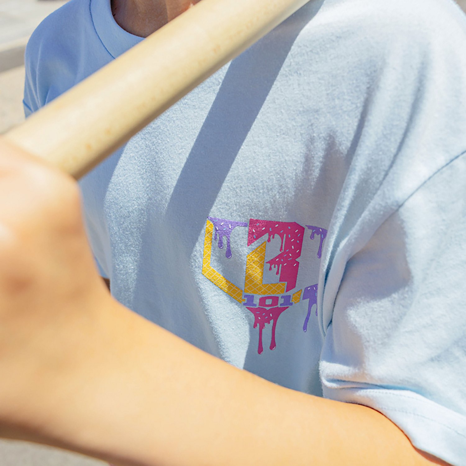 Baseball Lifestyle 101 Youth Ice Cream Graphic T-shirt                                                                           - view number 5