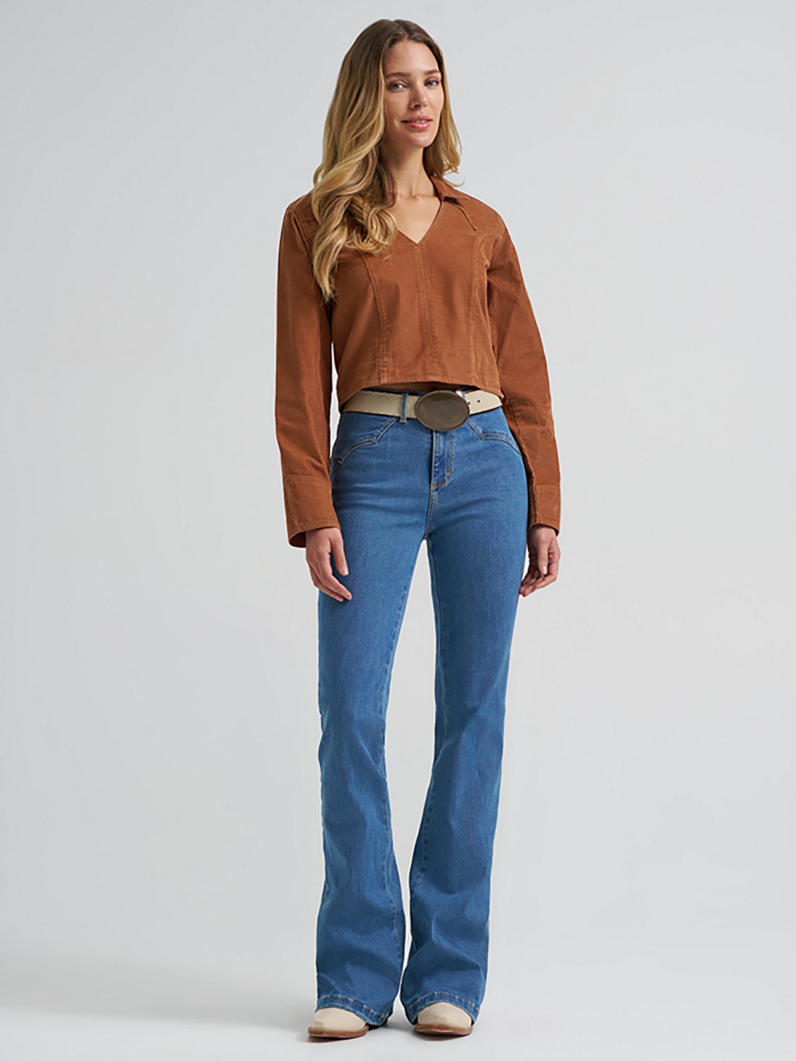 Wrangler Women's Prairie Popover Corduroy Shirt - view number 3