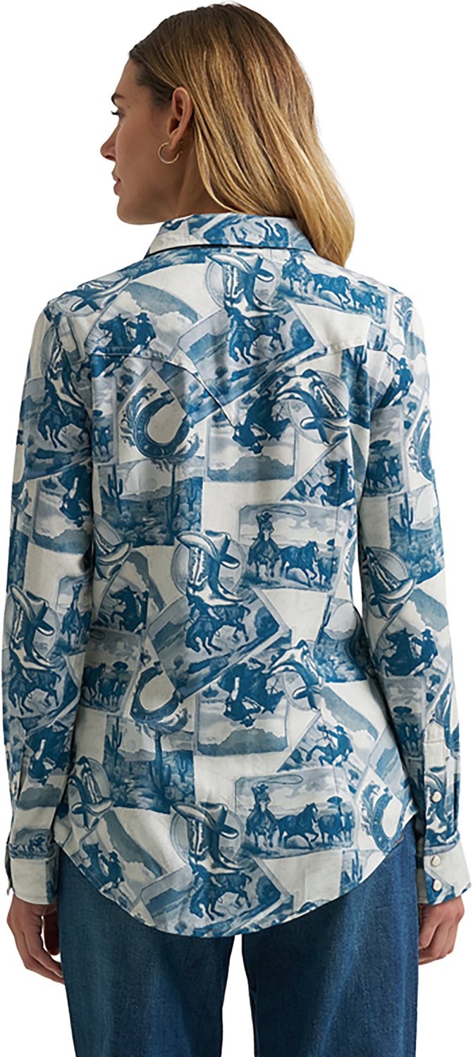 Wrangler Women's Reverie Vintage Fit Western Snap Shirt - view number 2