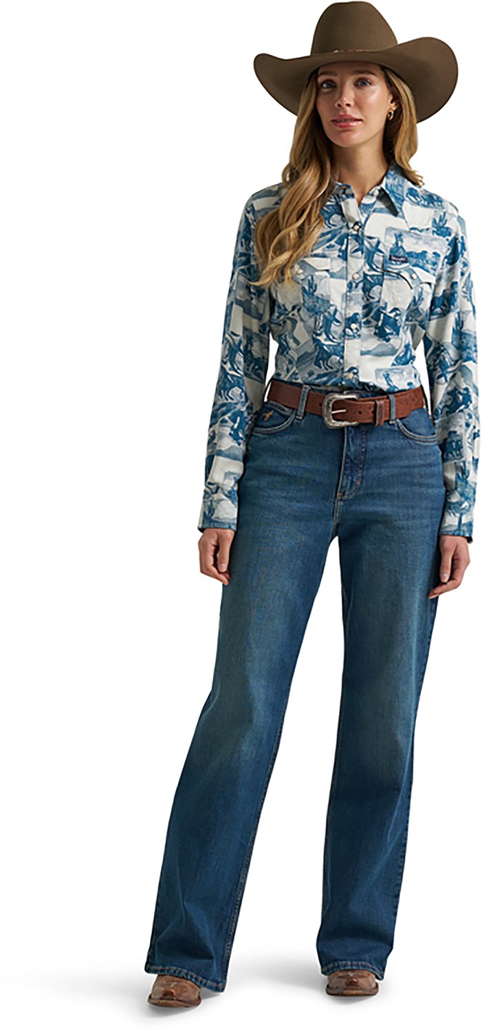 Wrangler Women's Reverie Vintage Fit Western Snap Shirt - view number 3