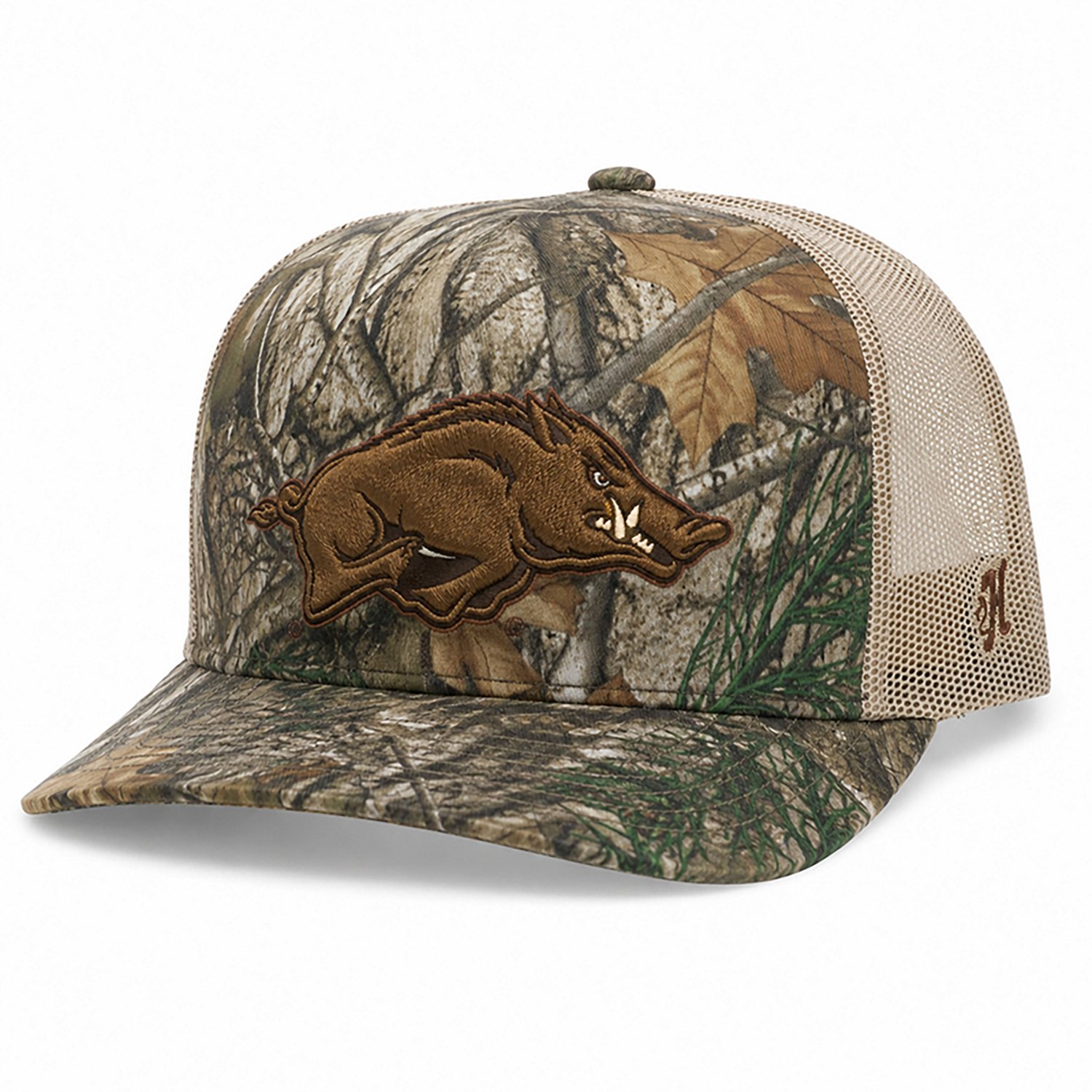 Hooey Arkansas Razorbacks Primary Logo Camo Trucker Cap