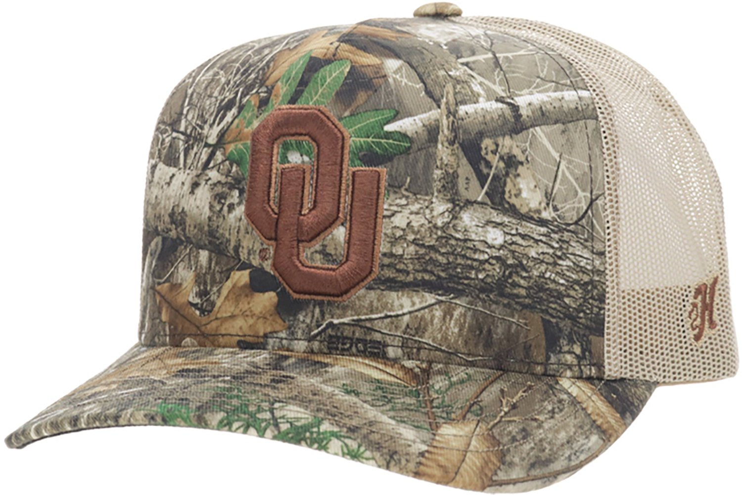 Hooey Oklahoma Sooners Primary Logo Camo Trucker Cap