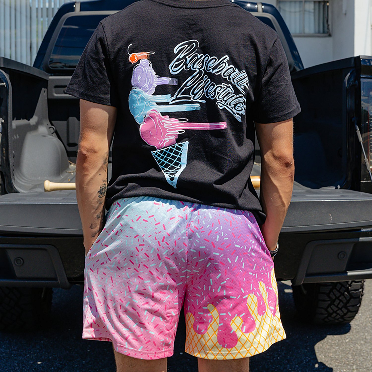 Baseball Lifestyle 101 Adult Ice Cream 2.0 Shorts - view number 3