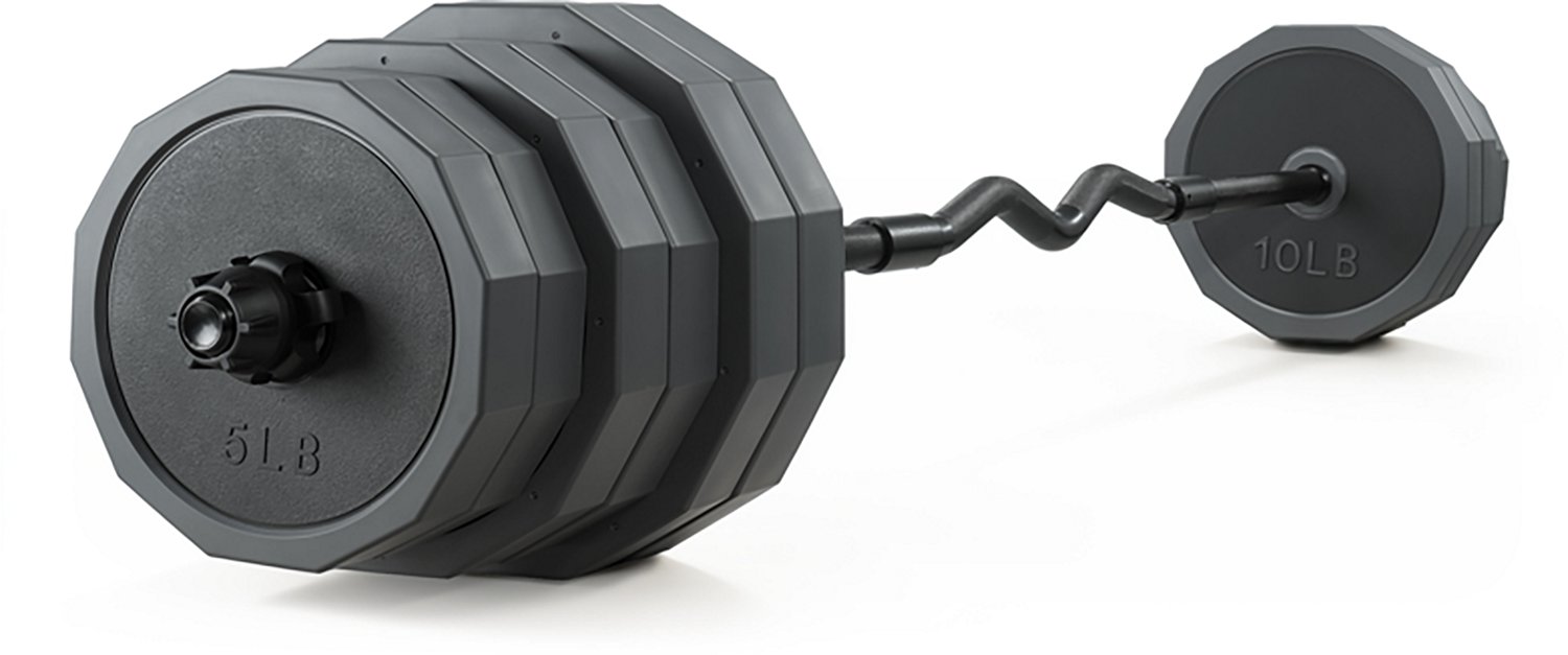 CAP Barbell 100 lb Adjustable EZ Curl Barbell Weight Set - view number 2