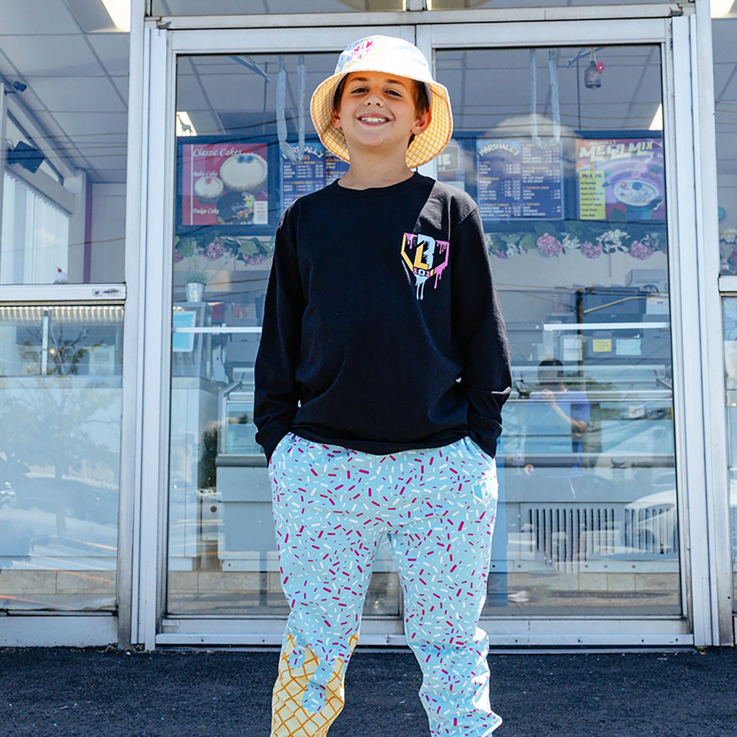 Baseball Lifestyle 101 Youth Ice Cream Long Sleeve T-Shirt - view number 3