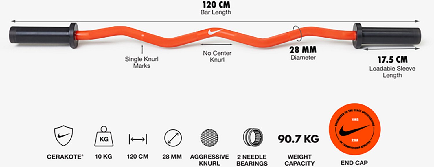 Nike Strength Shield Curl Bar - view number 7