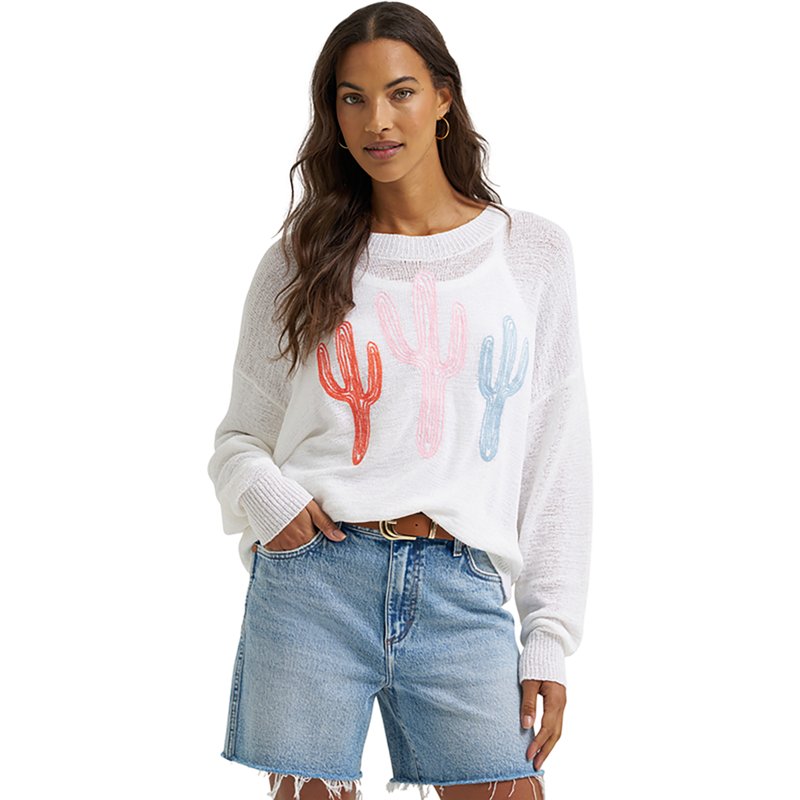 Wrangler Women's Retro Gauzy Knit Sweater