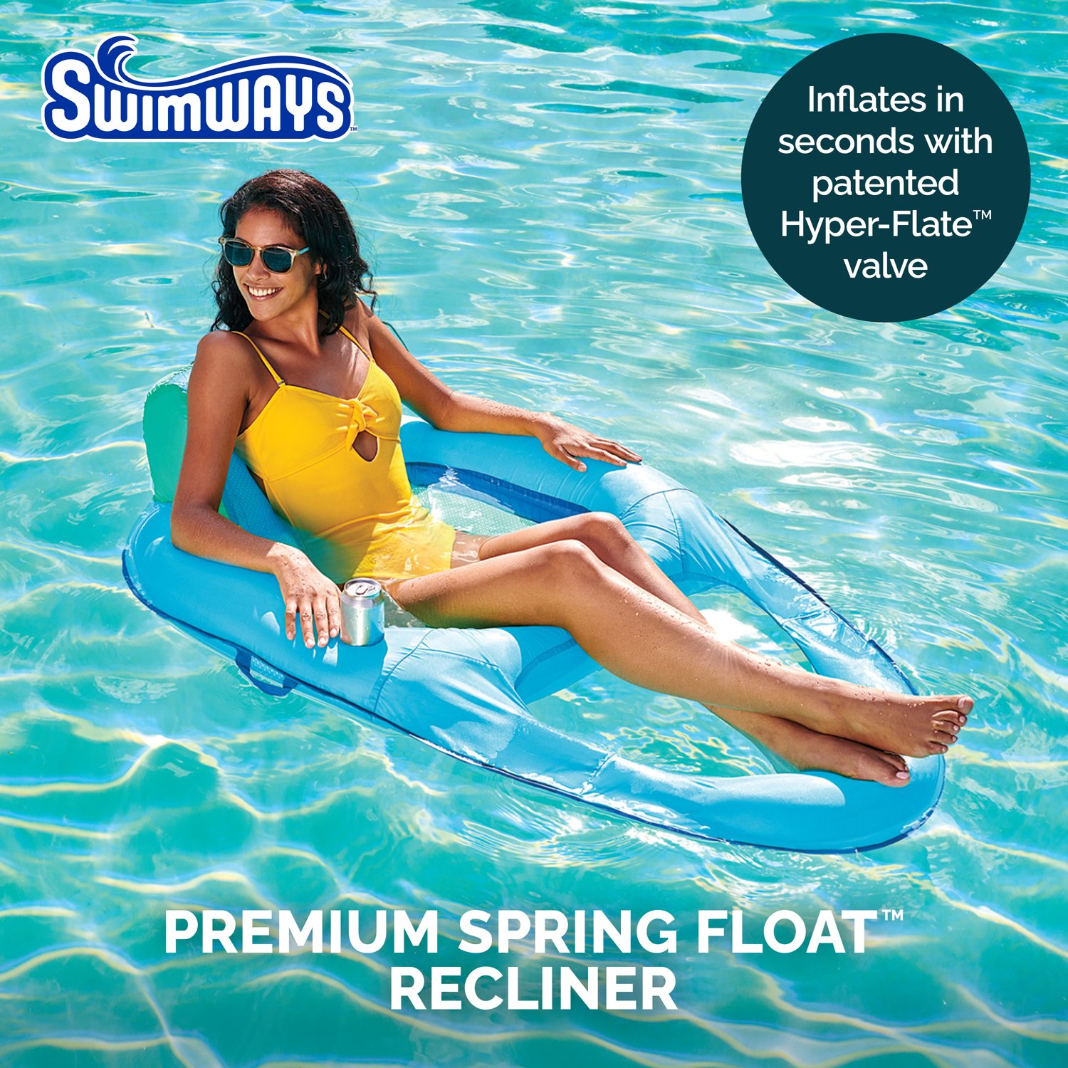 SwimWays Spring Float Recliner Pool Lounger - view number 4