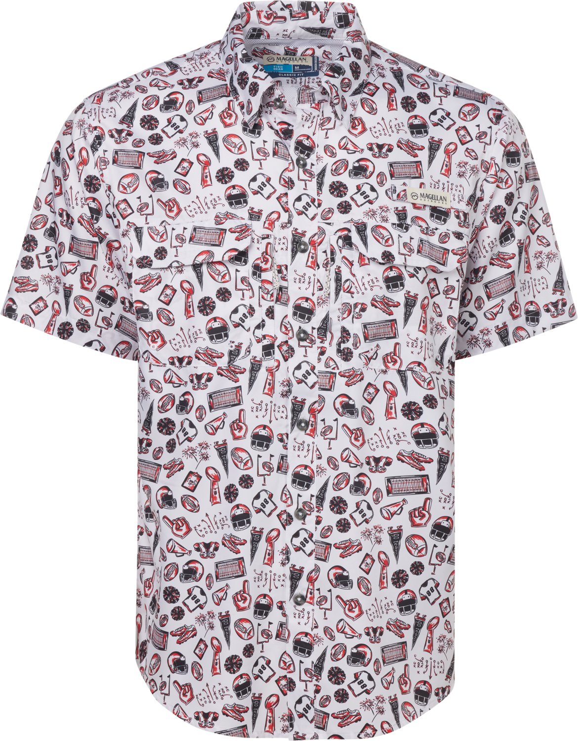 Magellan Outdoors Men's Arkansas Local State Print Shirt - view number 3