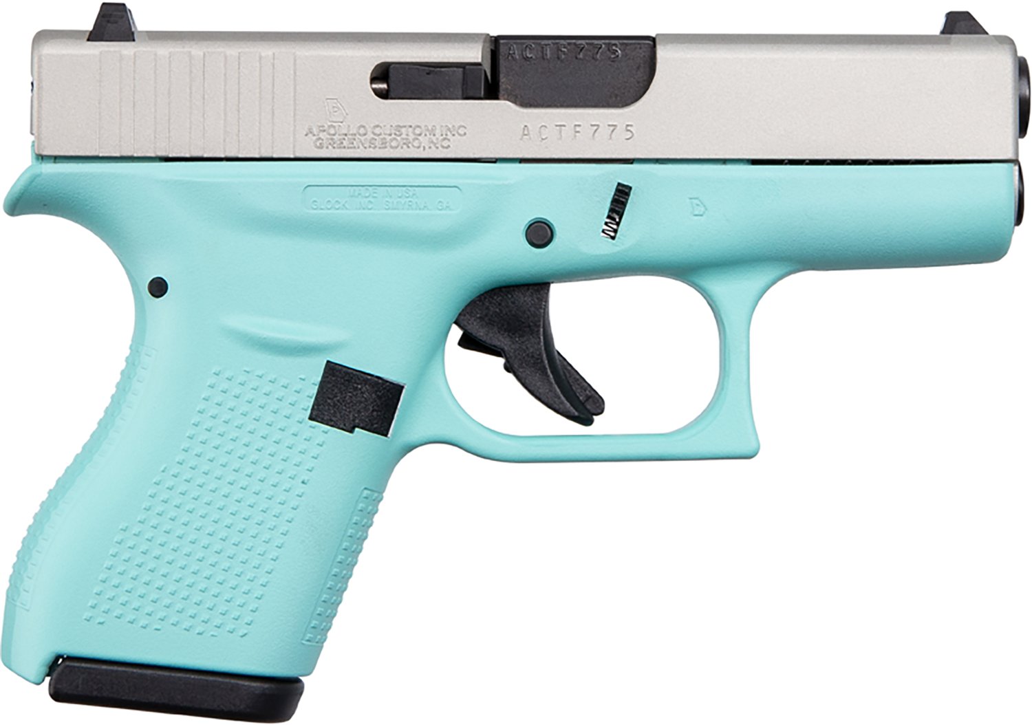 GLOCK G43X Apollo Custom Brown and Brown 9mm Pistol