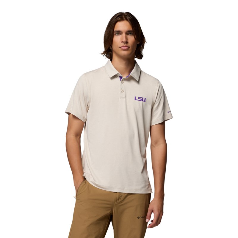 Columbia Sportswear Men's Louisiana State University Tech Trail Polo