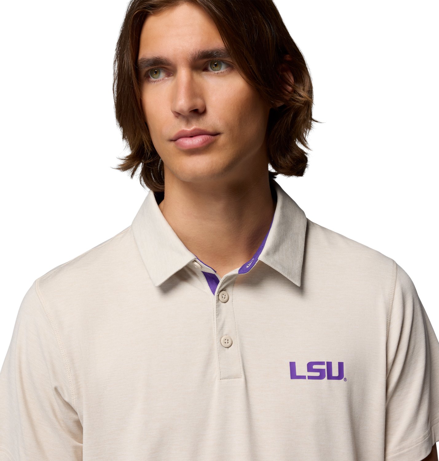 Columbia Sportswear Men's Louisiana State University Tech Trail Polo - view number 4