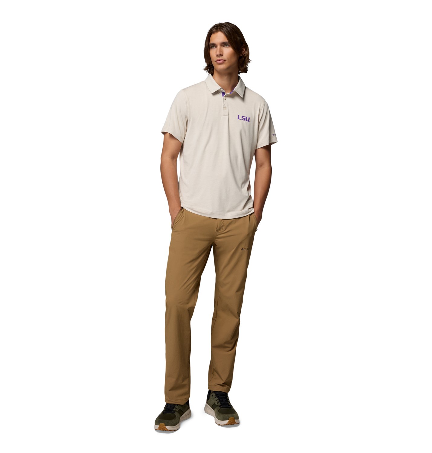 Columbia Sportswear Men's Louisiana State University Tech Trail Polo - view number 5