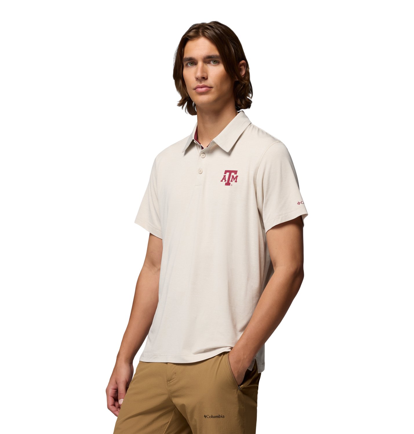 Columbia Sportswear Men's Texas A&M University Tech Trail Polo                                                                   - view number 3