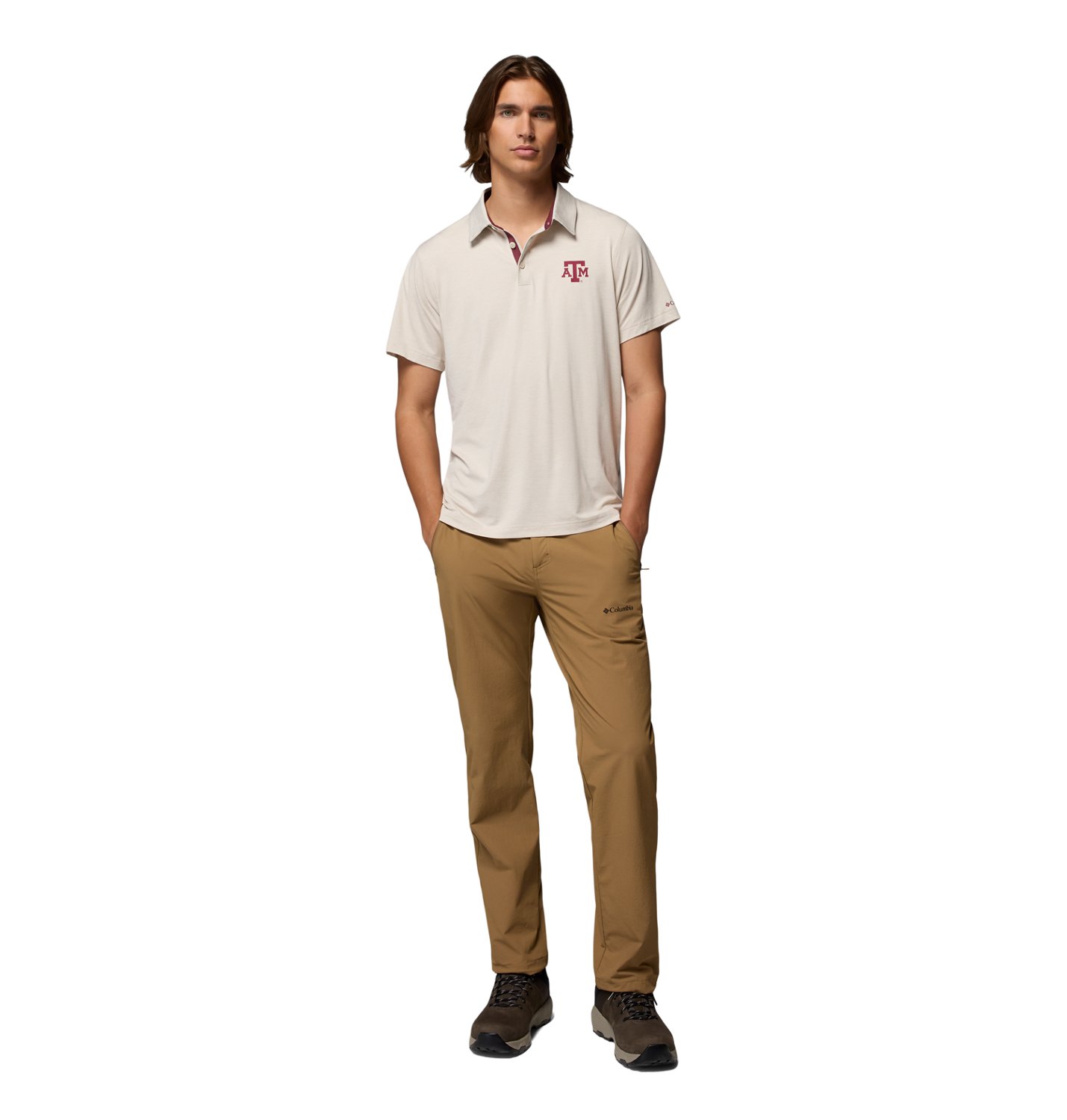 Columbia Sportswear Men's Texas A&M University Tech Trail Polo                                                                   - view number 5