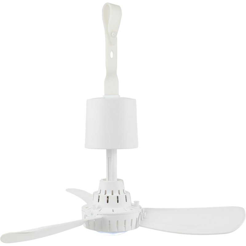 15 in. H X 15 in. D 2 speed Rechargeable Canopy Fan with Light Remote Control